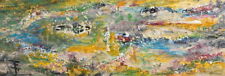 Abstract impressionism oil painting signed for sale  Shipping to Canada