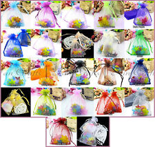 Usado, 25 bolsas de presente transparentes de organza para festa de casamento bolsa de joias doces comprar usado  Enviando para Brazil