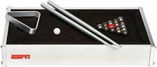 Used, ESPN Desktop Pool Table Compact Portable Design Petra Industries Silver & Black for sale  Shipping to South Africa