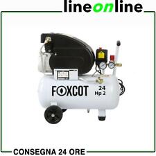 Usato, Compressore ad aria 24 litri Foxcot FL24  portatile 2,0 Hp carrellato usato  Bibbiena