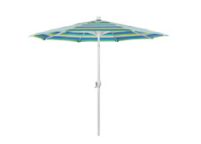 Usado, Paraguas 7.5 pies de aluminio costillas California Empuje Inclinación Crank Levante paraguas del patio segunda mano  Embacar hacia Spain