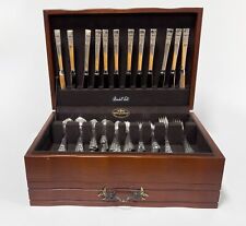 Used, Reed & Barton, 83-Piece  "Community"-plate Flatware, with Storage Box for sale  Shipping to South Africa