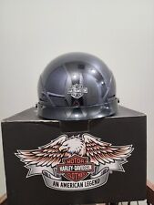Meio capacete de motocicleta Harley Davidson titânio cromado preto, grande 98257-08vm , usado comprar usado  Enviando para Brazil