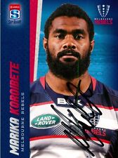 Signed 2017 Melbourne Rebels Rugby Union Card - Marika Koroibete for sale  Shipping to South Africa