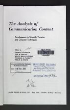 The analysis communication gebraucht kaufen  Bubenhm.,-Wallershm.