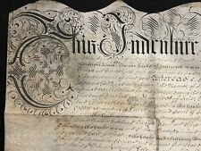 1689 indentured deed for sale  BEDFORD