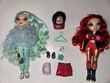 Rainbow High Daphne & Ruby Articulated Fashion Dolls Lot with accessories for sale  Shipping to South Africa