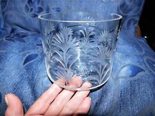 Elegant etched glass for sale  BRIXHAM
