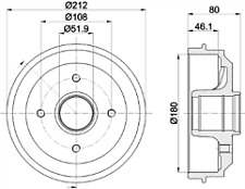 Unipart brake drum for sale  LANCING