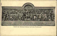 Niederwald bei Rüdesheim Relief am National-Denkmal alte Postkarte um 1910, gebraucht gebraucht kaufen  Wöllstein