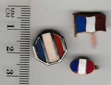 Drapeaux tricolores insignes d'occasion  France