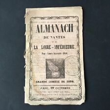 Almanach 1856 nantes d'occasion  Nantes-