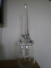 Rolha decantador de garrafa de vidro grande vintage, 9" de altura comprar usado  Enviando para Brazil