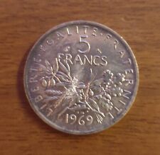 5 franchi argento 1969 usato  Monza