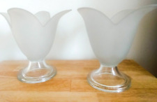 Frosted glass vases for sale  CREWE