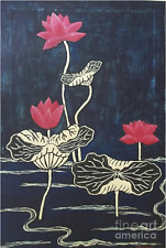 lotus flower acrylic paint for sale  American Falls