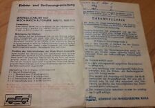 Ddr einbau bedienungsanleitung gebraucht kaufen  Ohrdruf