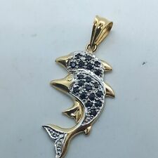 Rare pendentif dauphins d'occasion  Boissy-Saint-Léger