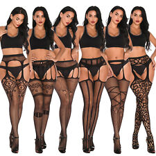 Women's Fishnet Thigh-High Stockings Tights Suspender Pantyhose Stocking Hosiery, used for sale  Shipping to South Africa
