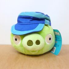 Usado, Angry Birds Cartero Cerdo Verde Peluche Azul Sombrero y Bolso 5" 2011 Commonwealth ETIQUETADO segunda mano  Embacar hacia Mexico