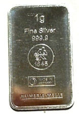 Gram silver bar d'occasion  Expédié en Belgium