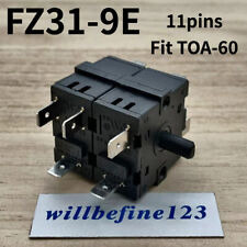 1pc FZ31-9E 11 pins 7 positions TOA-60 HUA LI LAI FZ31-10 Rotary function switch for sale  Shipping to South Africa