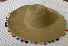 Sombrero de mariachi multicolor de papel natural de ala ancha para mujer Viv & Lou segunda mano  Embacar hacia Argentina