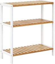 Used, SONGMICS Bamboo Storage Shelf, 3-Tier Plant Shoe Rack for sale  Shipping to South Africa