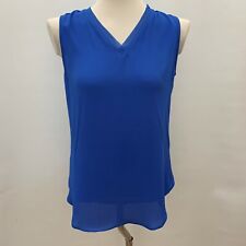Used, Violet + Claire Women's Top Small Blue V-Neck Sleeveless for sale  Shipping to South Africa