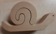 Holzpuzzle schnecke deko gebraucht kaufen  Lingenfeld