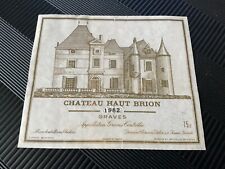 Etiquette chateau brion d'occasion  Nantes-