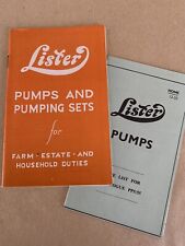 Original lister pumps for sale  ANTRIM