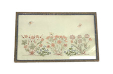 Framed floral embroidery for sale  WELWYN GARDEN CITY