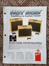 1998 hoja de promoción del distribuidor para amplificador Fender Tweed Hot Rod estuche caramelo segunda mano  Embacar hacia Argentina