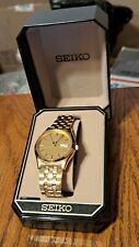 Reloj vintage Seiko para hombre 36 mm tono dorado fecha 7N43-9048 segunda mano  Embacar hacia Argentina