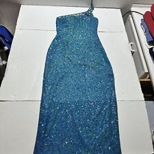 Vintage Scala Sequins Beaded 100% sIlk Dress Party Cocktail Formal Off Shoulder for sale  Shipping to South Africa