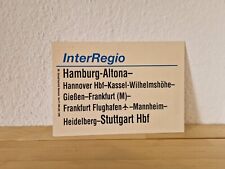 Zuglaufschild interregio hambu gebraucht kaufen  Leipzig