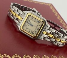 Reloj para hombre Cartier Panthere Jumbo de una fila en oro dos tonos 30 mm, c2000 segunda mano  Embacar hacia Argentina