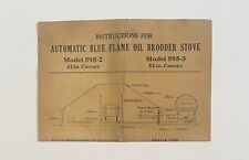 Antigos modelos automáticos de instruções de fogão a óleo de chama azul 595-2 e 595-3 comprar usado  Enviando para Brazil