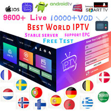 &#8238; IP-TV 12 Monate Android TV Box TV Smart TV M3U MAG VOD PC Fußball 100%, gebraucht gebraucht kaufen  Deutschland