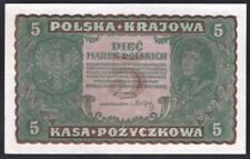 Poland – 1919, 5 Marek „Polska Krajowa Kasa Pożyczkowa” Pick #24 - Banknot na sprzedaż  Wysyłka do Poland
