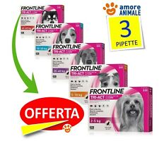 Frontline TRI-ACT 3 pipette per cani  2-5 / 5-10 / 10-20 / 20-40 / 40-60 kg  NEW usato  Serra De Conti