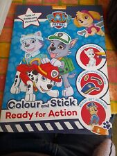 Używany, Nickelodeon PAW Patrol Colour and Stick: Ready for Action: Tons of PAWsome... na sprzedaż  Wysyłka do Poland