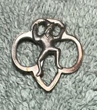 Girl Scout Membership Pin Vintage Early 1980s Original Trefoil Sprite for sale  Shipping to South Africa