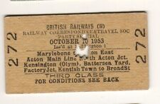 Railway ticket rcts for sale  MIDHURST