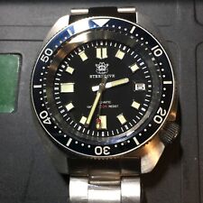 STEELDIVE SD1974 DIVER WATCH 42.5MM BLACK DIAL NH35 SAPPHIRE SKINNY WILLARD LUME for sale  Shipping to South Africa