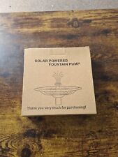 Solar powered water for sale  ROSSENDALE