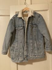 h m fur denim jacket for sale  Bronx