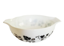 TIGELA DE MISTURA PYREX BLACK & WHITE GOOSEBERRY CINDERELLA GLASS #443 2,5 QT comprar usado  Enviando para Brazil