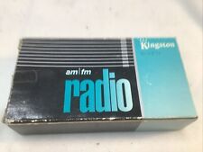 Rádio AM/FM portátil antigo KINGSTON modelo 838 funciona caixa aberta, usado comprar usado  Enviando para Brazil